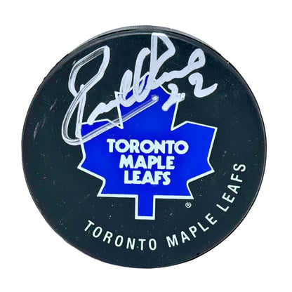 Tim Connolly Toronto Maple Leafs Signed NHL Autograph Puck Silver Auto