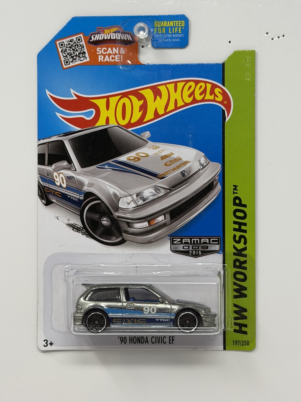 Hot Wheels ZAMAC HW Workshop 1990 Honda Civic EF 1:64 Diecast