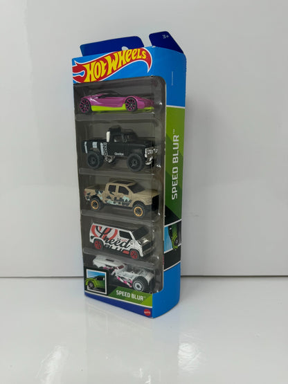 Hot Wheels Speed Blur 5-Pack Gift Set 1:64 Diecast