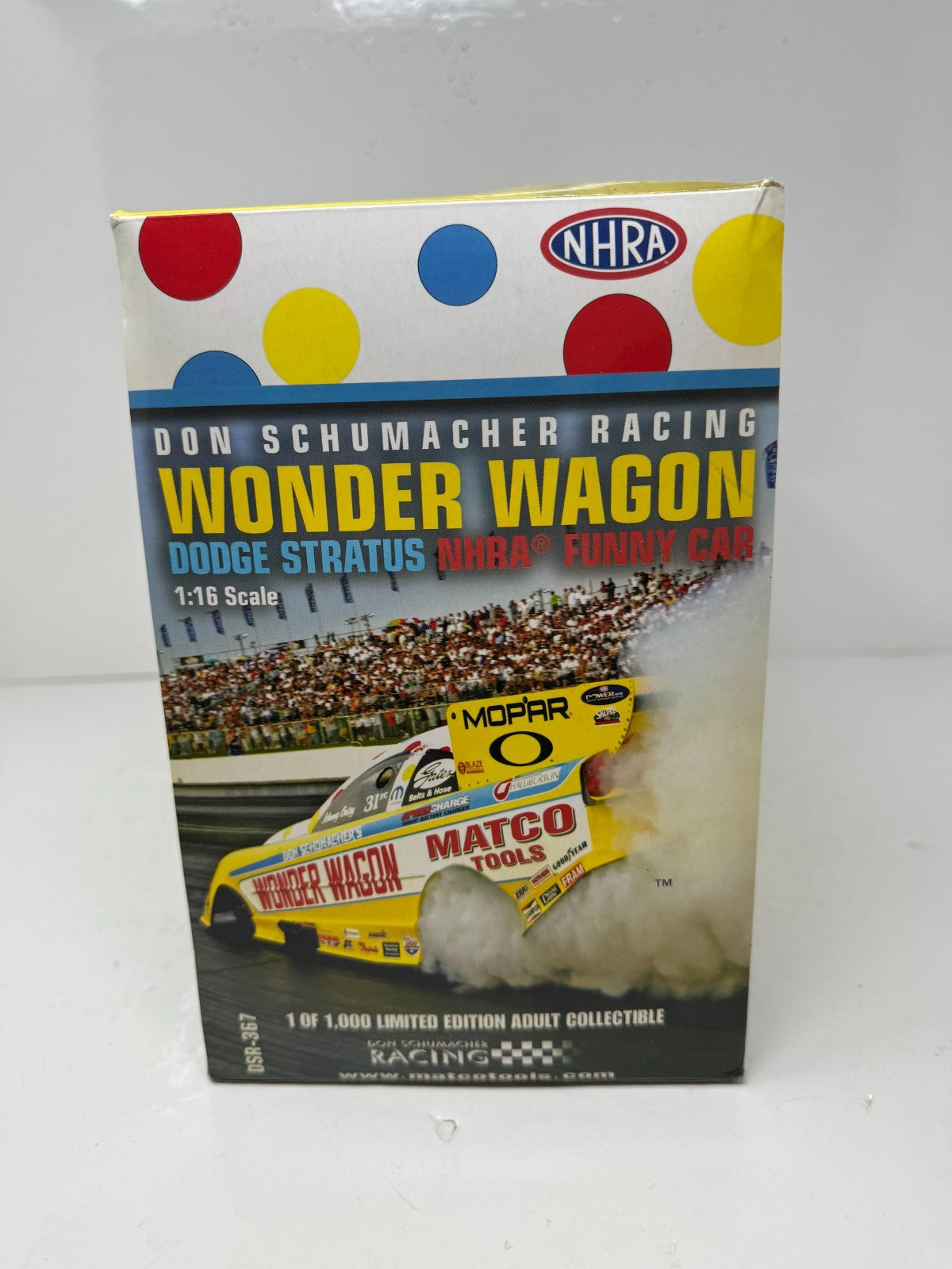 Milestone Johnny Gray NHRA Wonder Wagon Dodge Stratus Funny Car 1:16 Scale
