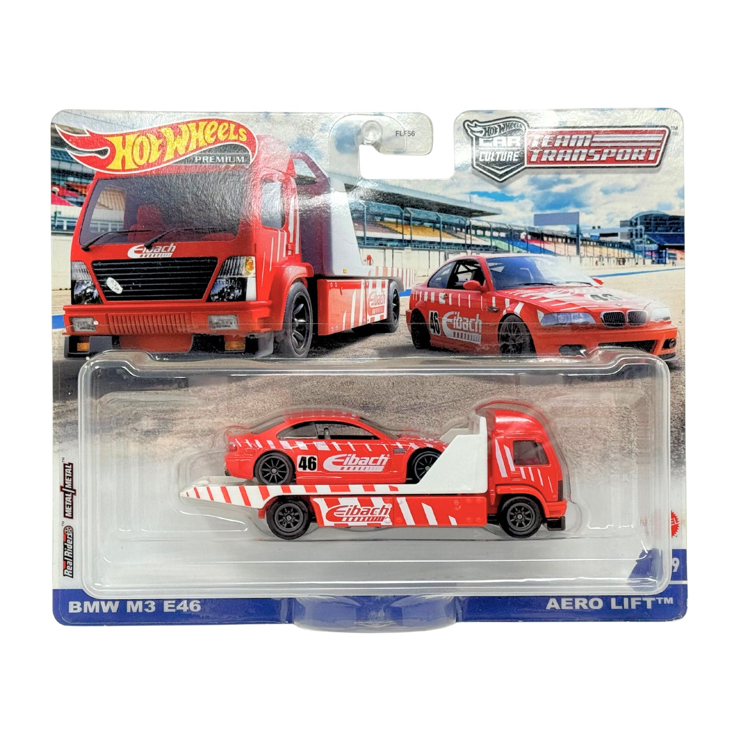Hot Wheels Premium Team Transport #29 BMW M3 E46 & Aero Lift 1:64 Diecast