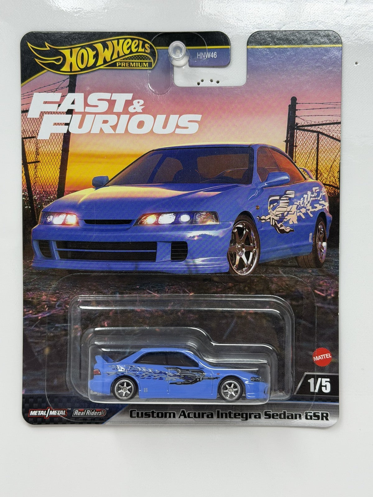 Hot Wheels Premium Fast & Furious Custom Acura Integra Sedan GSR 1:64 Diecast