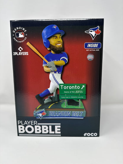 FOCO MLB Toronto Blue Jays Brandon Belt "Next Stop Toronto" Bobblehead