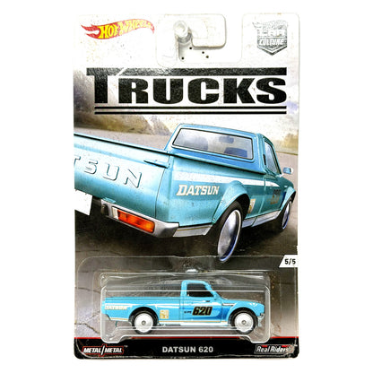 Hot Wheels Trucks Datsun 620 1:64 Diecast Real Riders