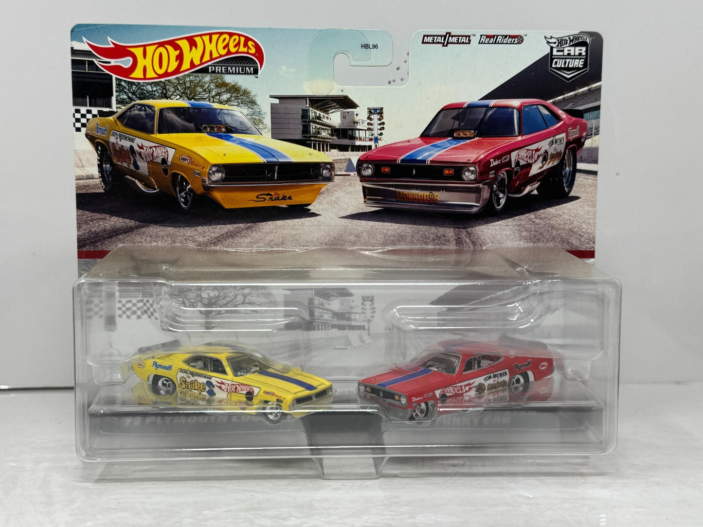 Hot Wheels Premium Snake & Mongoose Cuda & Duster Funny Car Set 1:64 Diecast