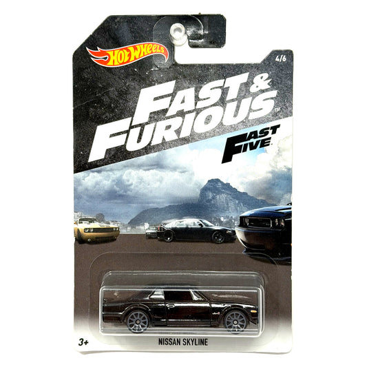Hot Wheels Fast & Furious Fast Five Nissan Skyline 1:64 Diecast Black