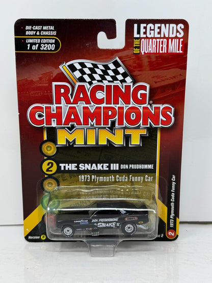 Racing Champions Mint The Snake III 1973 Plymouth Cuda Funny Car 1:64 Diecast