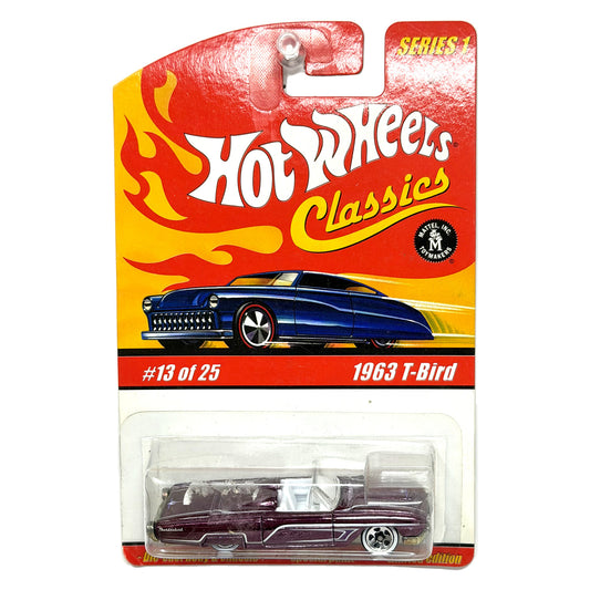 Hot Wheels Classics Series 1 1963 Ford T-Bird 1:64 Diecast Purple
