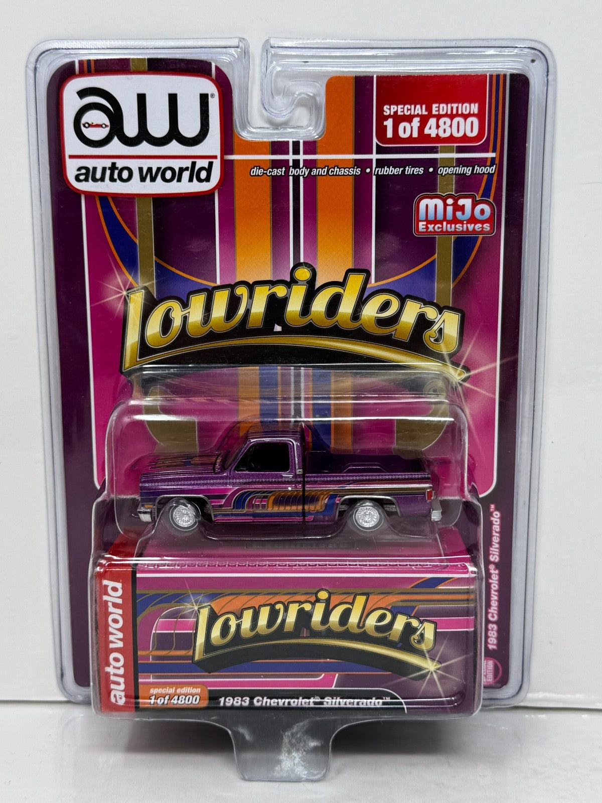 Auto World Lowriders 1983 Chevrolet Silverado 1:64 Diecast