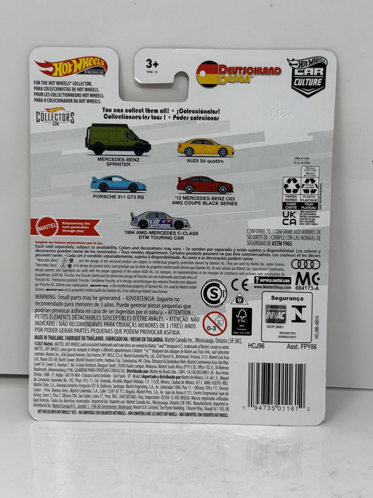 Hot Wheels Premium Deutschland Design Mercedes-Benz Sprinter 1:64 Diecast
