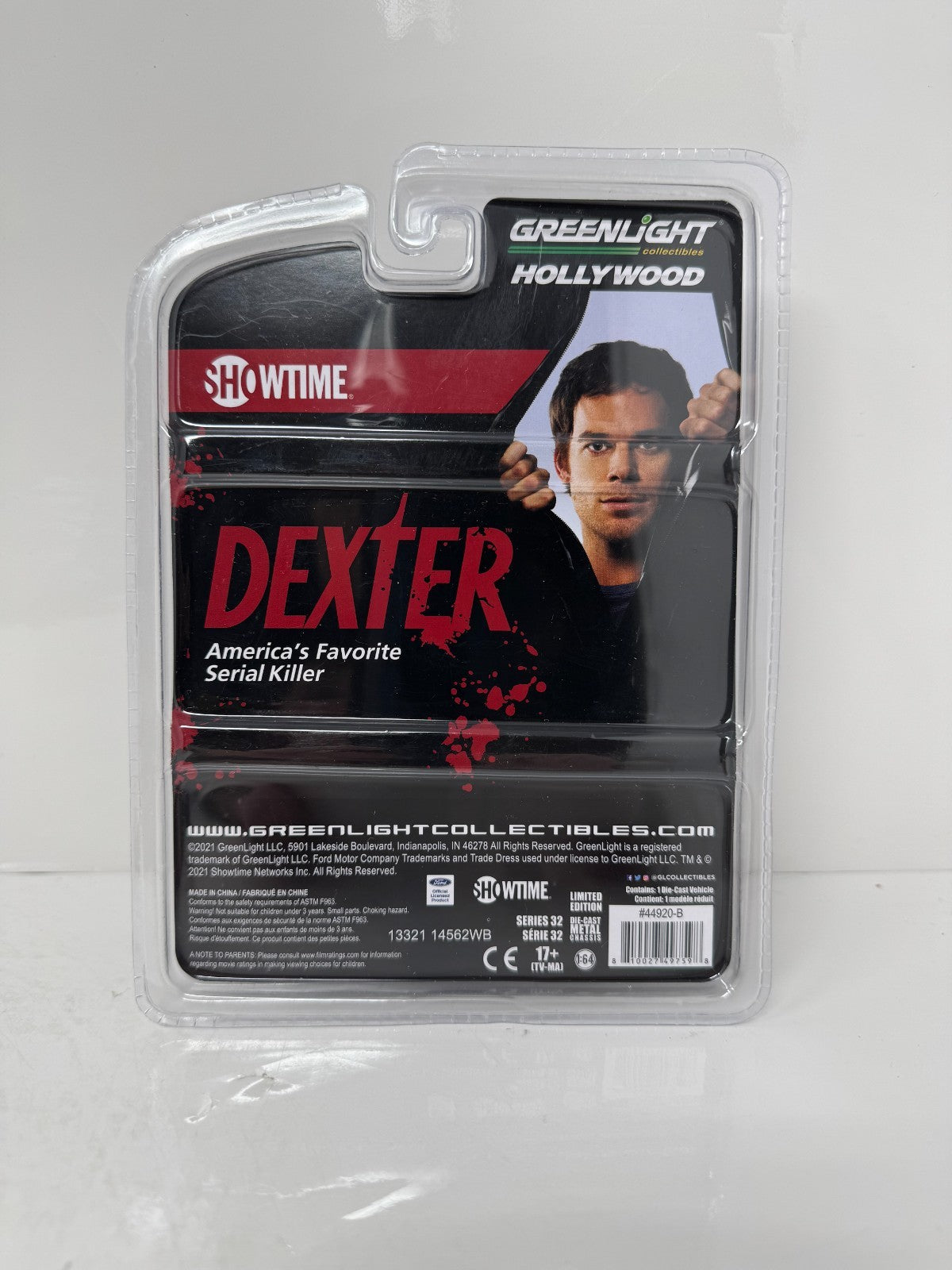 Greenlight Hollywood Dexter 2001 Ford Crown Victoria CHASE 1:64 Diecast