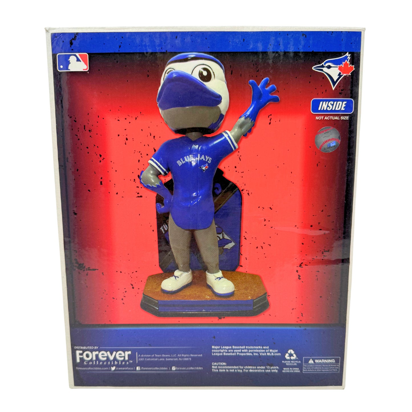 FOCO MLB Toronto Blue Jays Ace Mascot Name and Number Bobblehead