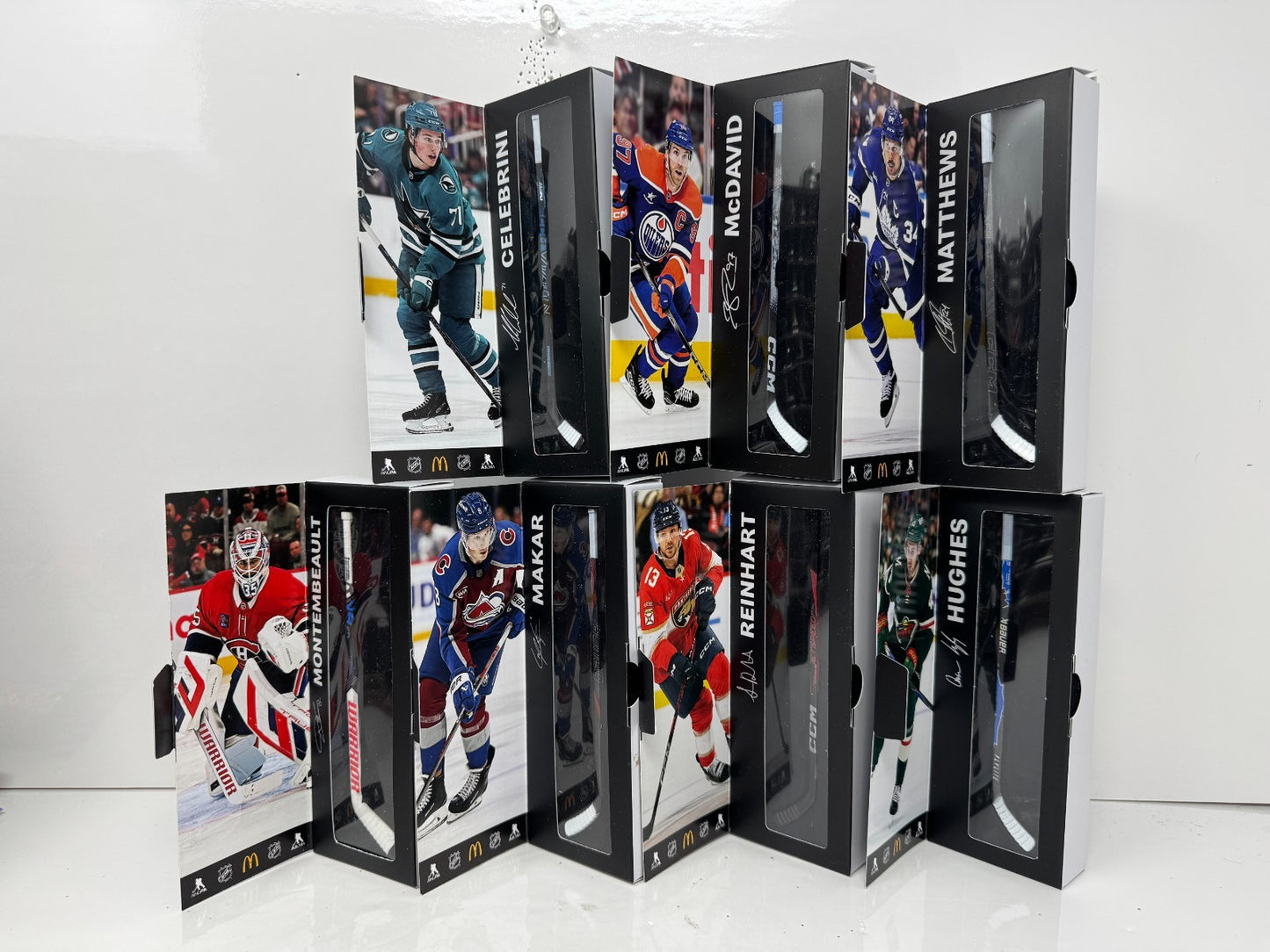 McDonald's NHL Collectible Mini Hockey Sticks Full Set (7)