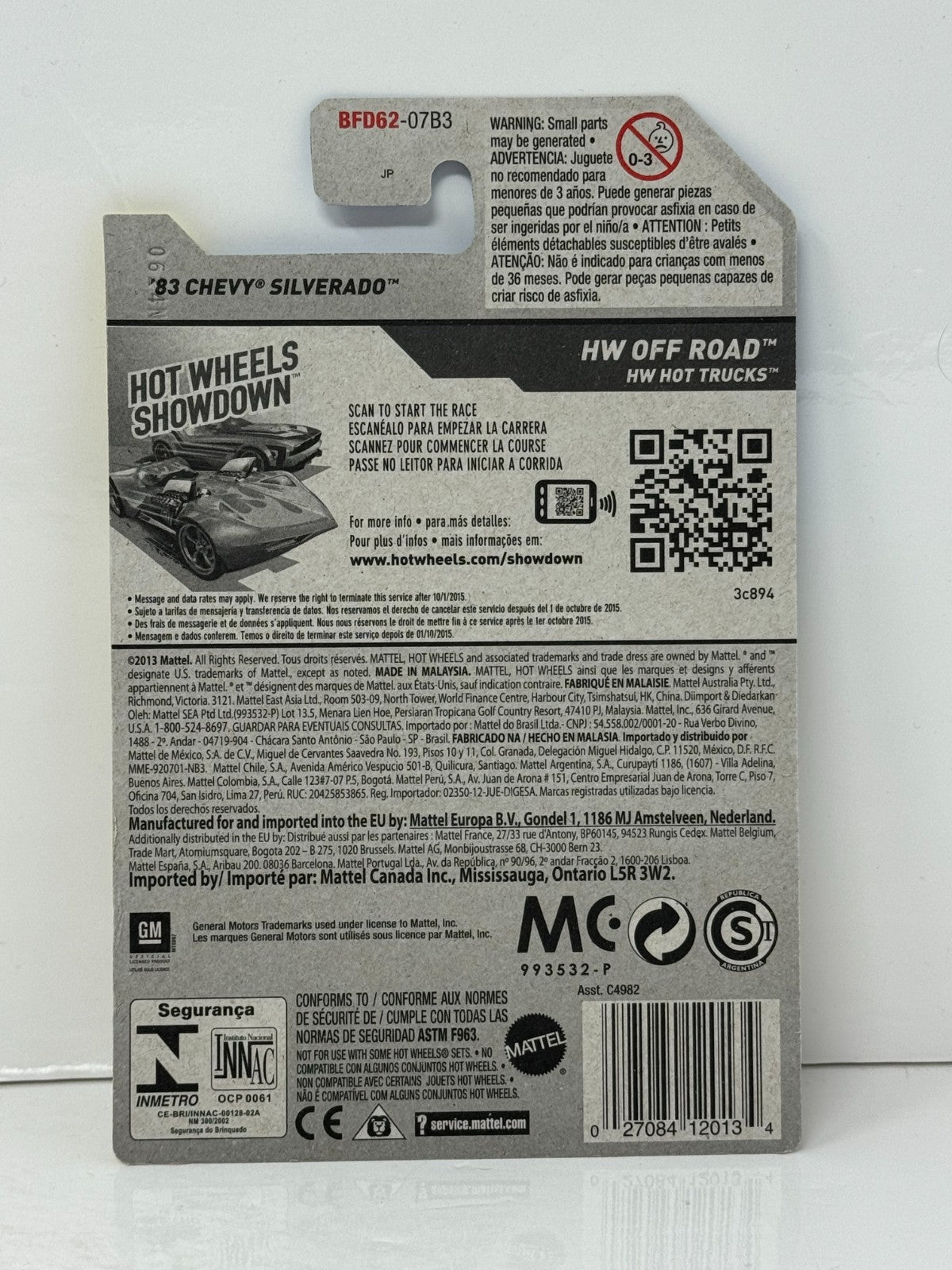 Hot Wheels Off-Road 1983 Chevy Silverado 1:64 Diecast