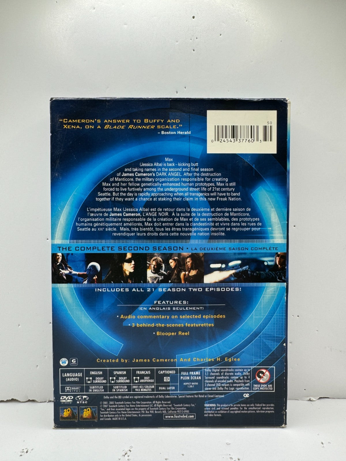 Dark Angel Season 2 (DVD) TV Series Sci-Fi