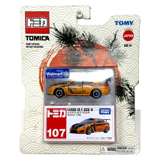 Tomy Tomica #107 Lexus IS F CCS-R Walmart Exclusive 1:66 Diecast