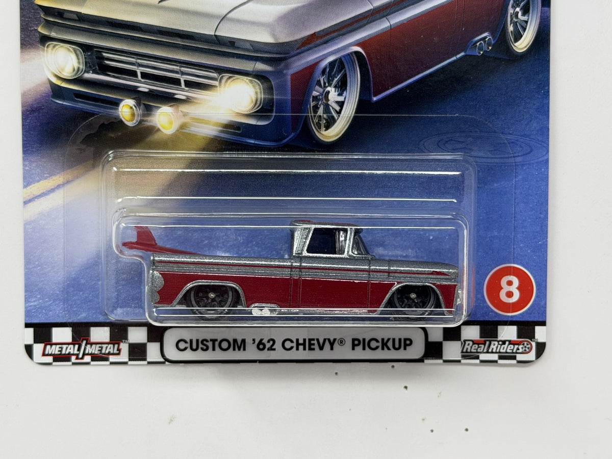 Hot Wheels Premium Boulevard #8 Custom 1962 Chevy Pickup 1:64 Diecast