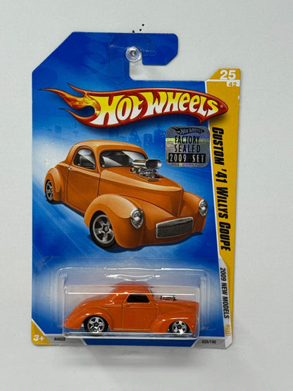 Hot Wheels 2009 New Models Custom 1941 Willys Coupe 1:64 Diecast Factory Sealed