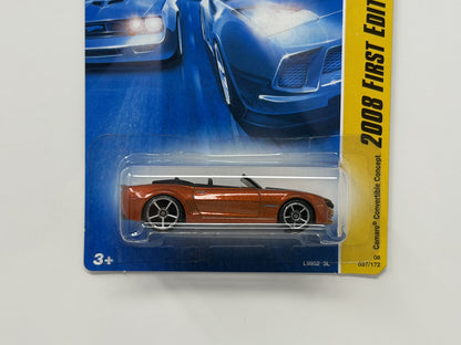 Hot Wheels 2008 First Editions Camaro Convertible Concept 1:64 Diecast Orange