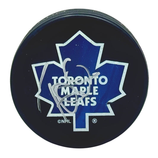 Tuukka Rask Toronto Maple Leafs Signed NHL Autograph Puck Silver Auto