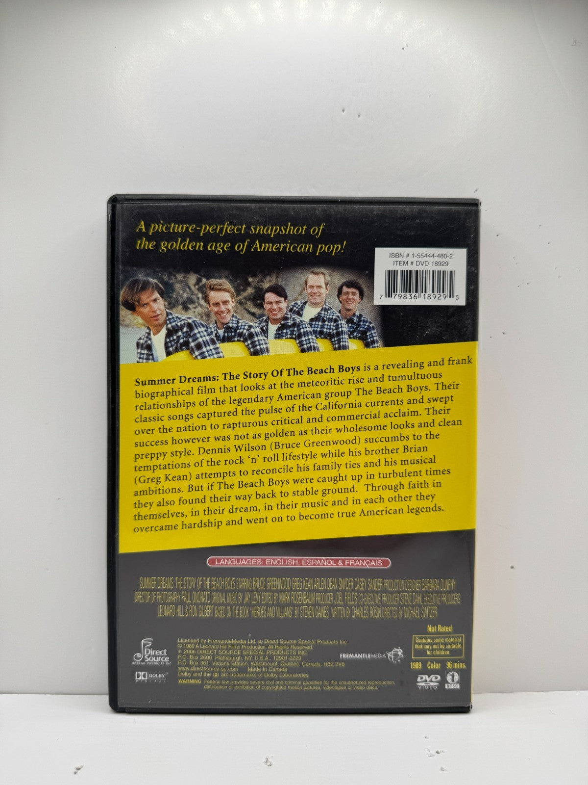 Summer Dreams Story of the Beach Boys (DVD) Music Biopic