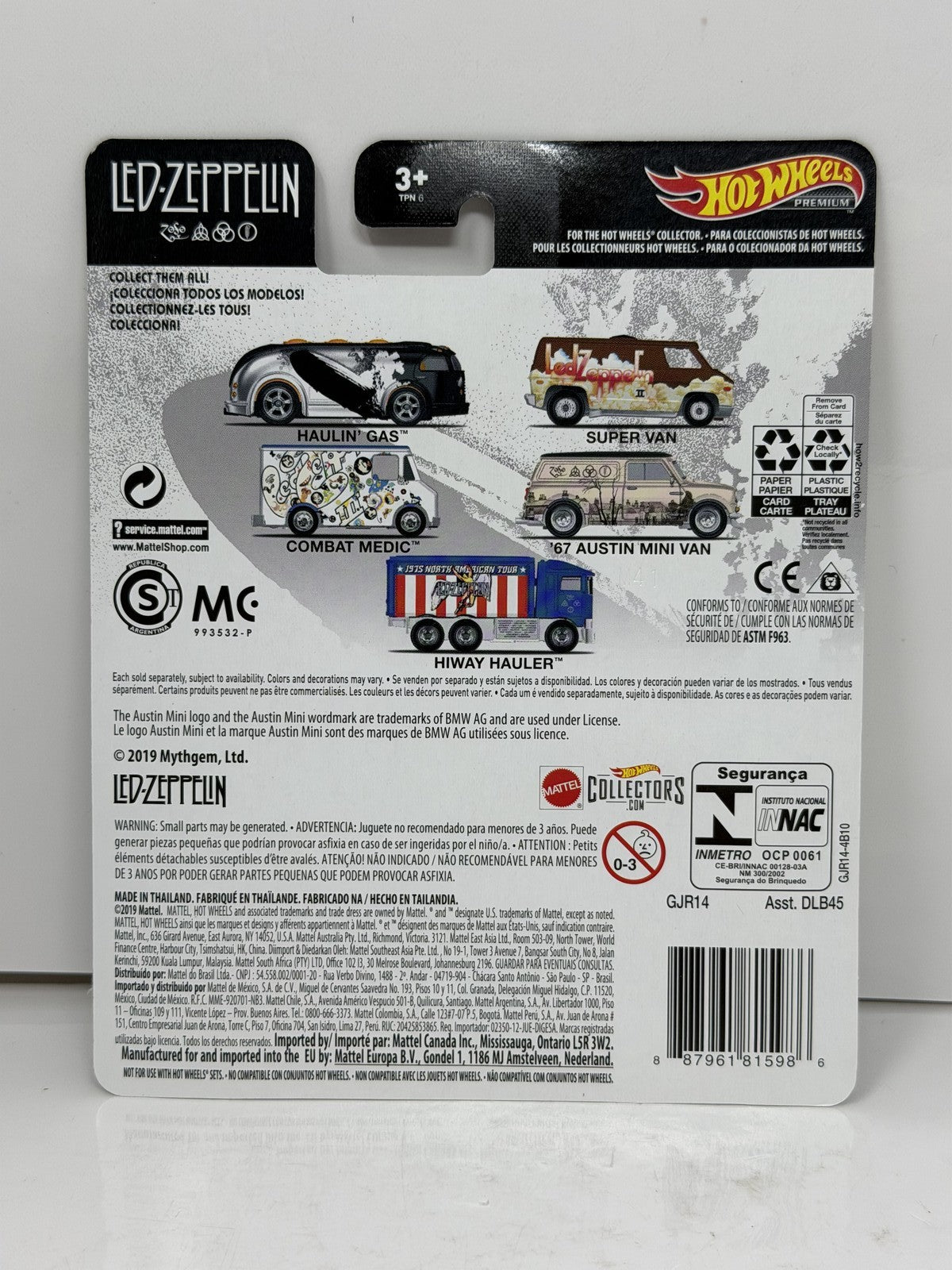 Hot Wheels Premium Led Zeppelin Haulin' Gas 1:64 Diecast Real Riders