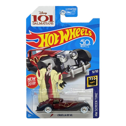 Hot Wheels Super Treasure Hunt 101 Dalmatians Cruella De Vil 1:64 Diecast