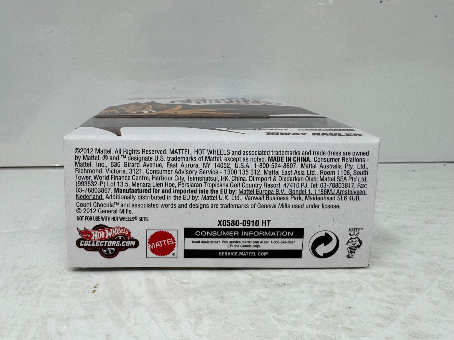 Hot Wheels RLC Red Line Club Count Chocula HiWay Hauler Real Riders 1:64 Diecast
