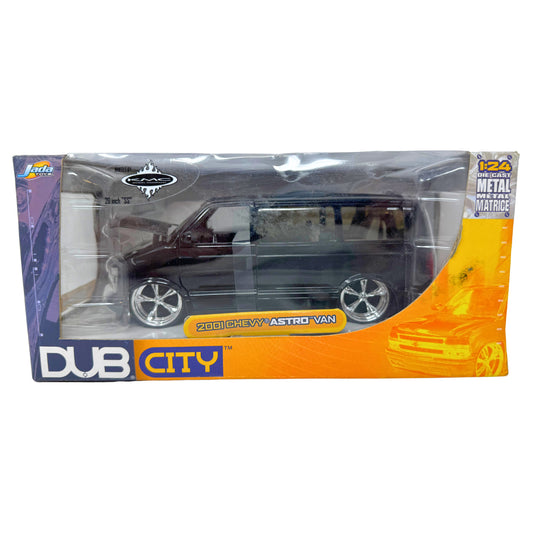 Jada Dub City 2001 Chevy Astro Van 1:24 Diecast KMC Wheels 20 Inch SS Rims