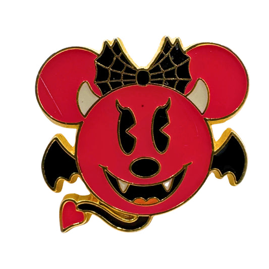 Japan Disney Minnie Mouse Vampire Icon Halloween Trading Pin DC2S2