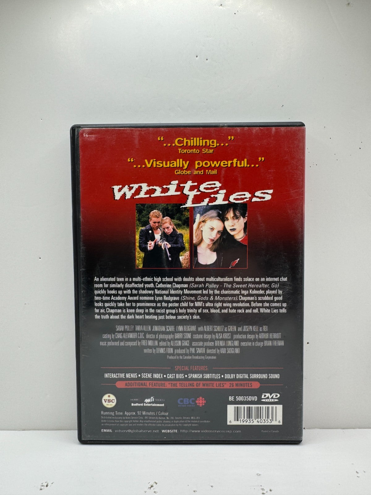 White Lies (DVD) Sarah Polley CBC Drama