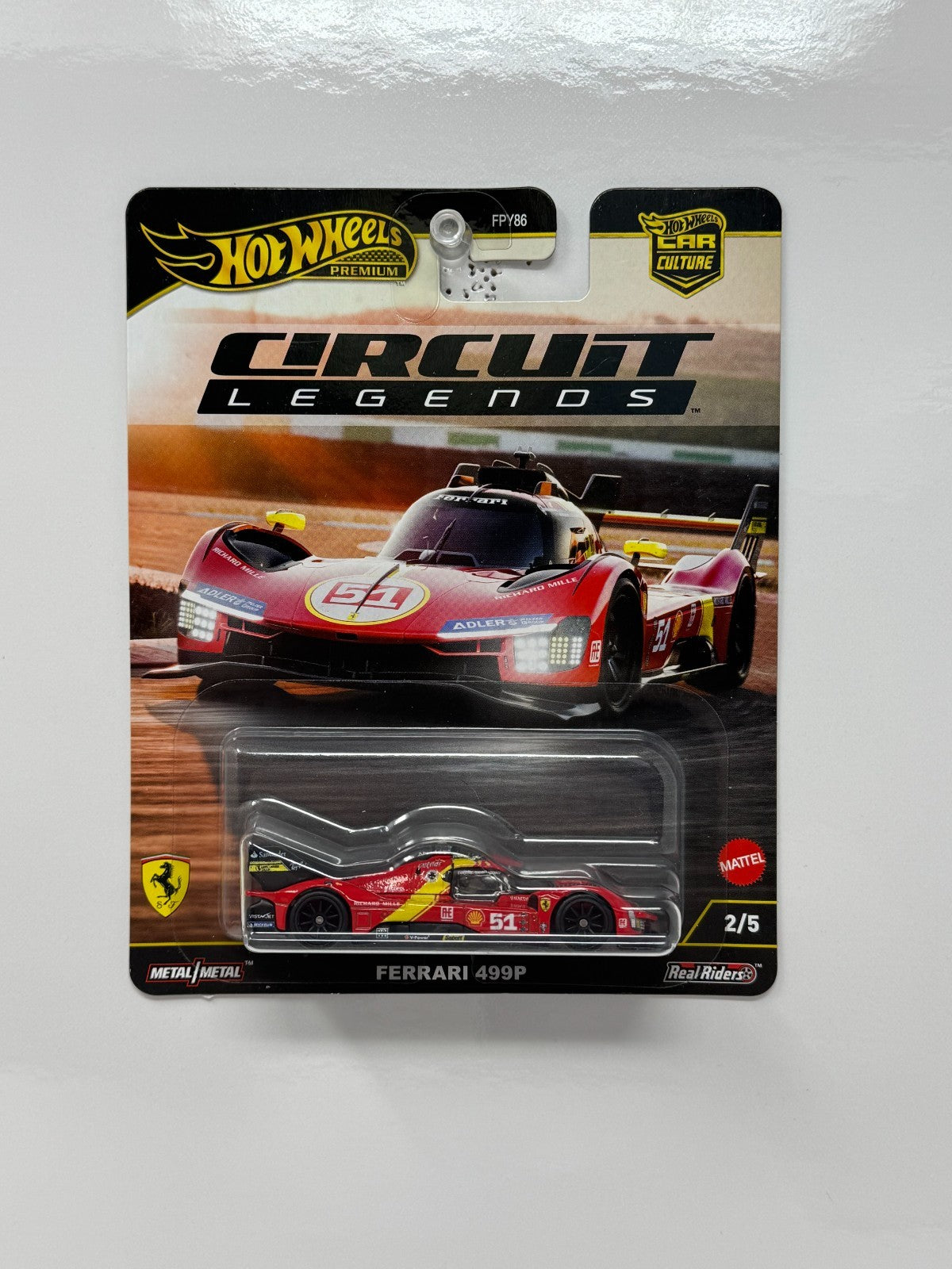 Hot Wheels Premium Circuit Legends Ferrari 499P 1:64 Diecast