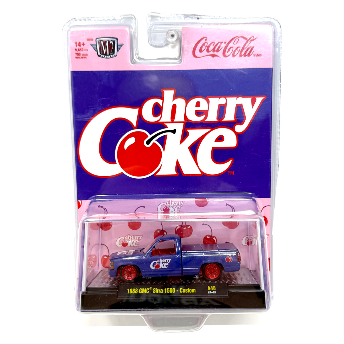M2 Machines Coca- Cola Cherry 1988 GMC Sierra 1500 Custom CHASE 1:64 Diecast