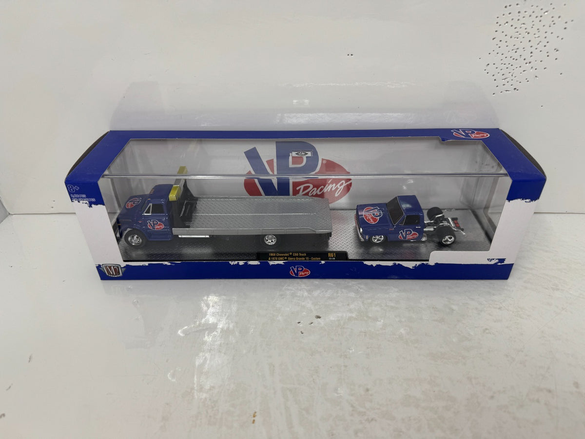 M2 Machines VP Racing 1976 GMC Sierra Grande 15 & Hauler 1:64 Diecast