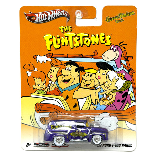 Hot Wheels The Flintstones 1956 Ford F-100 Panel 1:64 Diecast Real Riders