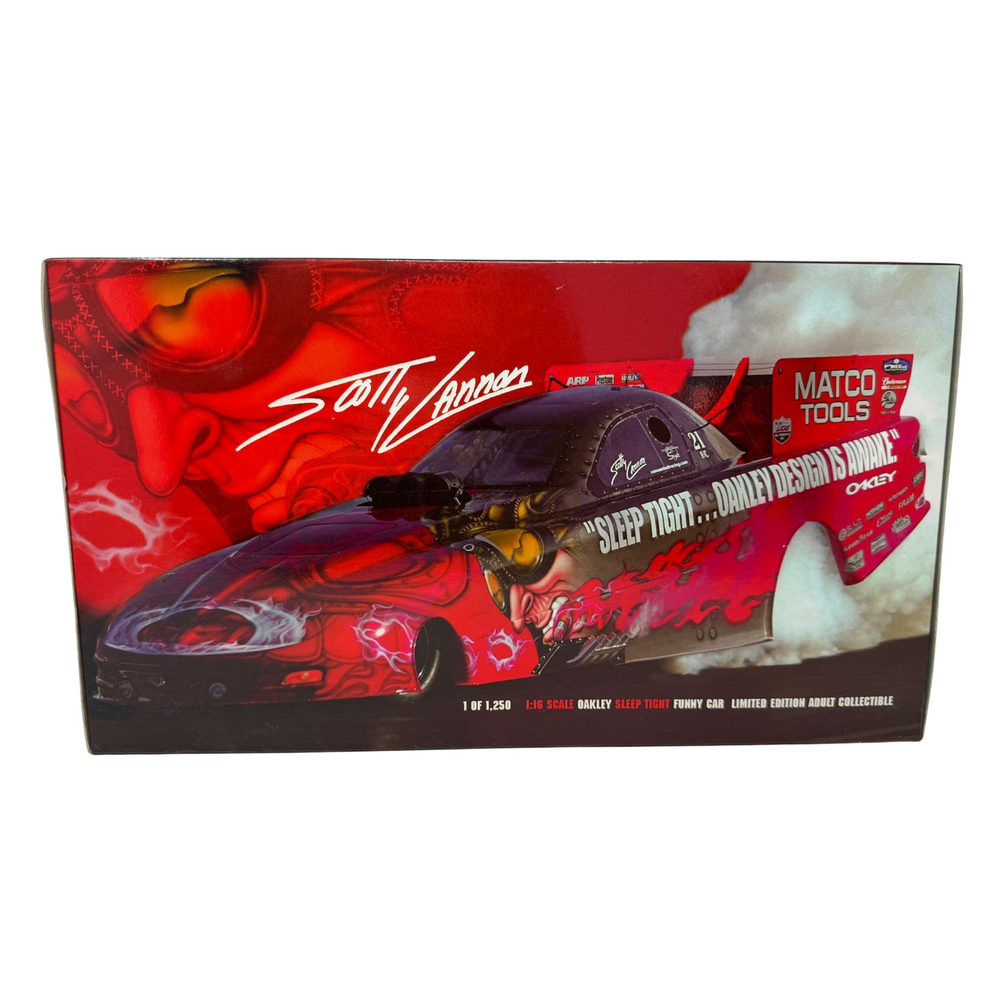 Milestone Scotty Cannon NHRA Oakley Sleep Tight Firebird Funny Car 1:16 Scale