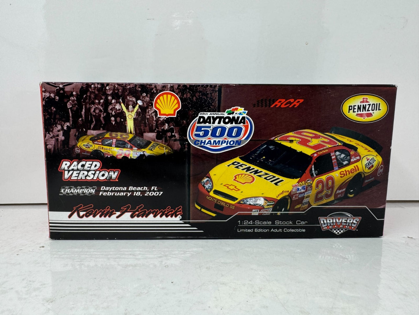 Motorsports Authentics Nascar #29 Kevin Harvick Daytona Raced Win 1:24 Diecast