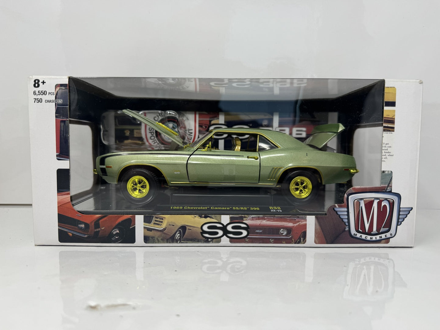 M2 Machines SS 1969 Chevrolet Camaro SSRS 396 CHASE 1:24 Diecast