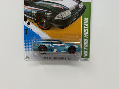 Hot Wheels Treasure Hunt 1992 Ford Mustang 1:64 Diecast Teal