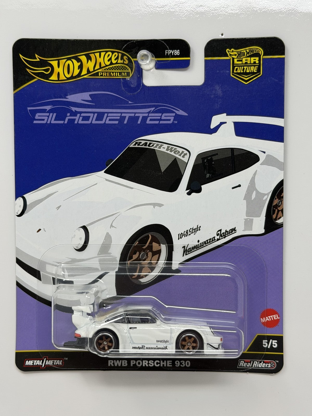 Hot Wheels Premium Silhouettes RWB Porsche 930 1:64 Diecast