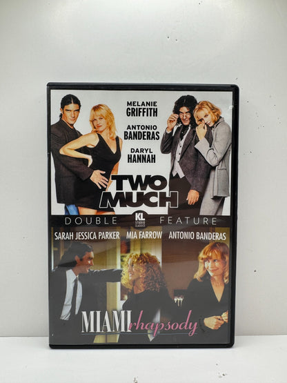 Two Much / Miami Rhapsody (DVD) Romantic Comedy