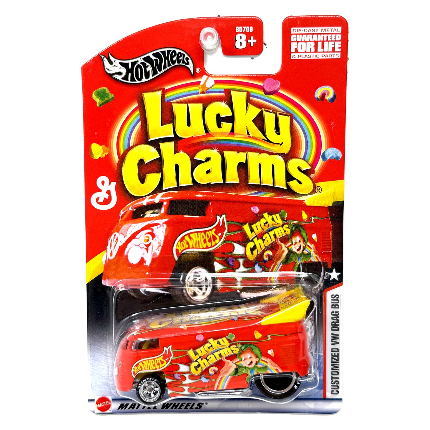 Hot Wheels Lucky Charms Customized VW Drag Bus General Mills 1:64 Diecast