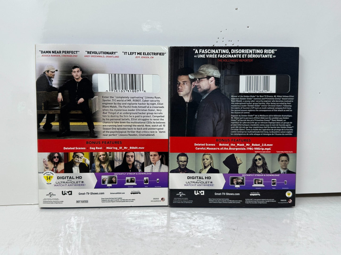 Mr. Robot Seasons 1-2 (Blu-ray) Rami Malek Thriller Drama TV Series