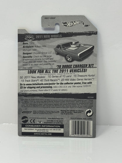 Hot Wheels 2011 New Models 1970 Dodge Charger RT 1:64 Diecast Factory Sealed