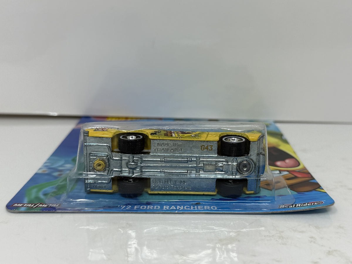Hot Wheels SpongeBob SquarePants 1972 Ford Ranchero 1:64 Diecast Real Riders