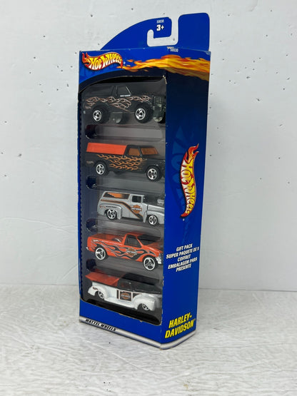 Hot Wheels Harley Davidson 5-Pack Gift Set 1:64 Diecast