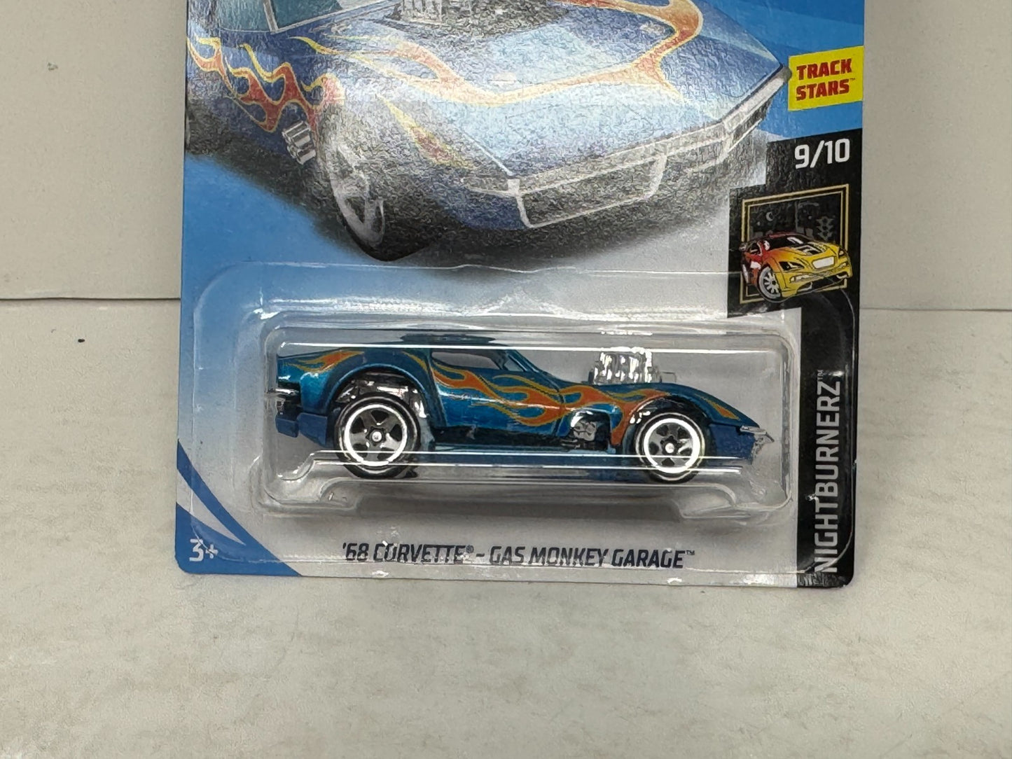 Hot Wheels Nightburnerz 1968 Corvette Gas Monkey Garage 1:64 Diecast BASE ERROR