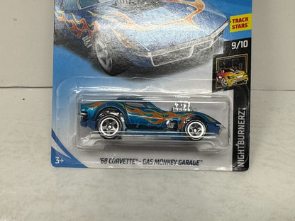 Hot Wheels Nightburnerz 1968 Corvette Gas Monkey Garage 1:64 Diecast BASE ERROR
