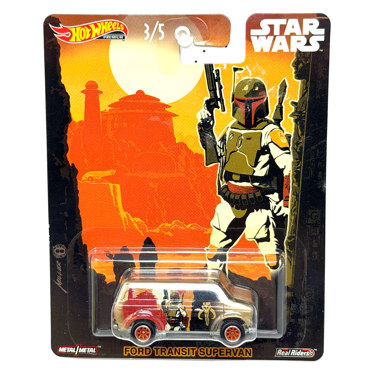 Hot Wheels Premium Star Wars Ford Transit Supervan 1:64 Diecast Real Riders