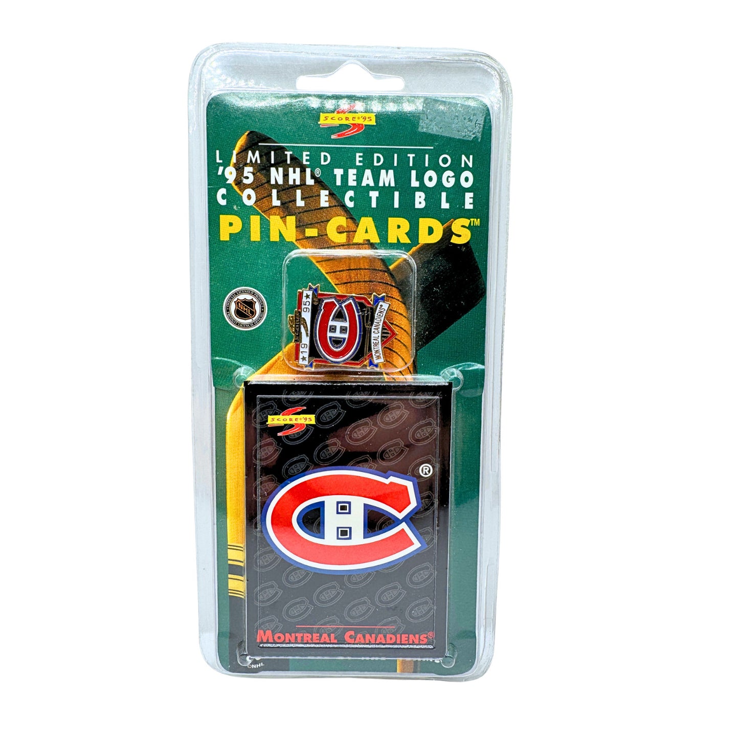 Montreal Canadiens 1995 Score Pin-Cards NHL Team Logo Lapel Pin